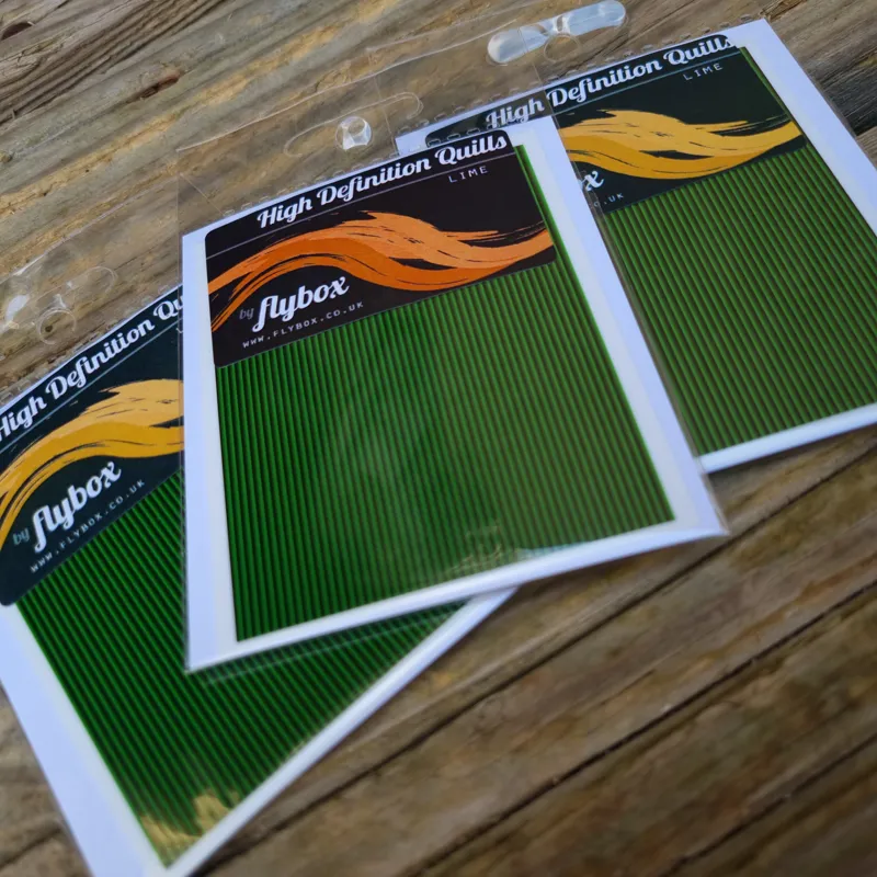 Flybox High Definition Quills in Lime